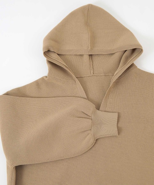 titivate（ティティベイト）の「ゆるﾆｯﾄｽｷｯﾊﾟｰﾊﾟｰｶｰ（パーカー・レディース・ブラック/モカ/ライトベージュ・S/M）」の21枚目の写真