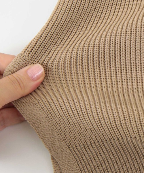 titivate（ティティベイト）の「ゆるﾆｯﾄｽｷｯﾊﾟｰﾊﾟｰｶｰ（パーカー・レディース・ブラック/モカ/ライトベージュ・S/M）」の7枚目の写真