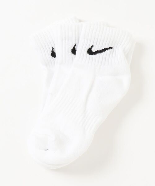NIKE（ナイキ）の「【NIKE】ナイキ エブリデイ クッションド トレーニング アンクルソックス 3足（ソックス/靴下・レディース・ブラック/ホワイト・M/S）」の2枚目の写真