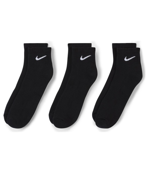 NIKE（ナイキ）の「【NIKE】ナイキ エブリデイ クッションド トレーニング アンクルソックス 3足（ソックス/靴下・レディース・ブラック/ホワイト・M/S）」の4枚目の写真