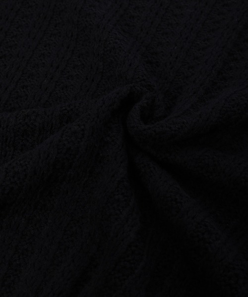 fifth（フィフス）の「[ウォッシャブル対応]ボトルネック透かし編みボリュームニット（ニット/セーター・レディース・スモークピンク/ホワイト/ブラック・MEDIUM）」の10枚目の写真