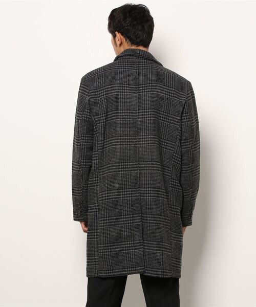 Burner(バーナー)の「【BURNER SELECT】メルトンチェスターコート(チェスターコート・メンズ・ブラック/グレー/ネイビー/チェック・M/XL/L)」の6枚目の写真
