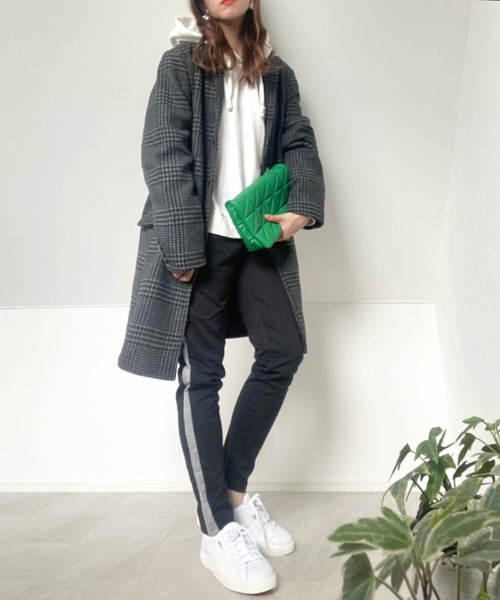 Burner(バーナー)の「【BURNER SELECT】メルトンチェスターコート(チェスターコート・メンズ・ブラック/グレー/ネイビー/チェック・M/XL/L)」の10枚目の写真