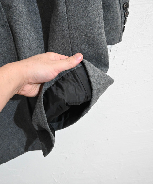 Burner(バーナー)の「【BURNER SELECT】メルトンチェスターコート(チェスターコート・メンズ・ブラック/グレー/ネイビー/チェック・M/XL/L)」の13枚目の写真