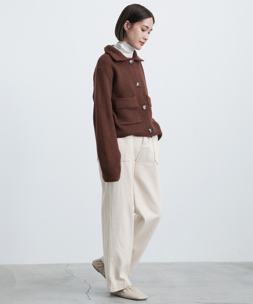 select MOCA(セレクトモカ)の「2021 AW レトロニットカーディガン(カーディガン/ボレロ・レディース・ブラウン/ペールイエロー/グリーン・FREE)」の6枚目の写真