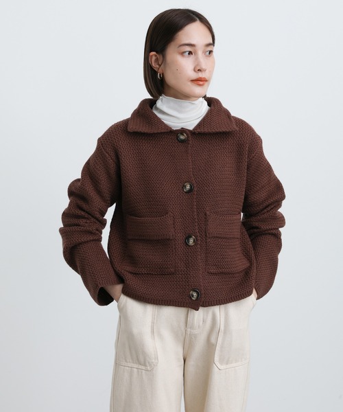 select MOCA(セレクトモカ)の「2021 AW レトロニットカーディガン(カーディガン/ボレロ・レディース・ブラウン/ペールイエロー/グリーン・FREE)」の18枚目の写真