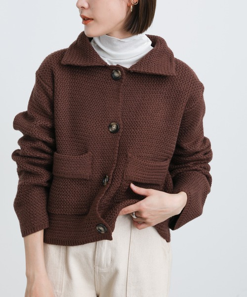 select MOCA(セレクトモカ)の「2021 AW レトロニットカーディガン(カーディガン/ボレロ・レディース・ブラウン/ペールイエロー/グリーン・FREE)」の17枚目の写真