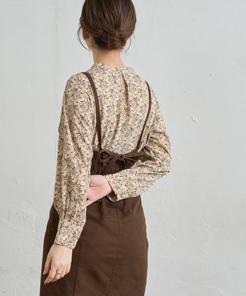 natural couture(ナチュラルクチュール)の「お上品タックブラウス(シャツ/ブラウス・レディース・ネイビー/ピンク/アイボリー/その他1/その他2/その他3・FREE)」の7枚目の写真