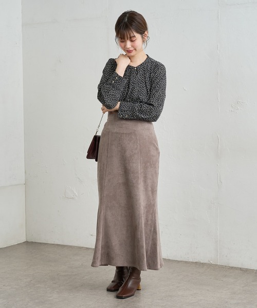 natural couture(ナチュラルクチュール)の「お上品タックブラウス(シャツ/ブラウス・レディース・ネイビー/ピンク/アイボリー/その他1/その他2/その他3・FREE)」の12枚目の写真