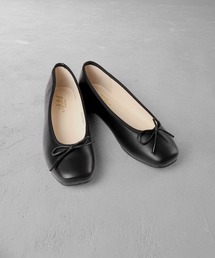AAA+Feminine（サンエープラスフェミニン）の「AAA+Feminine スクエアトゥフラットバレエパンプス（バレエシューズ）」