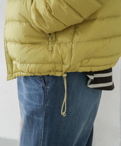 DANTON（ダントン）の「DANTON　INNER DOWN CREW-NECK JACKET（ダウンジャケット/コート・レディース・ホワイト/ネイビー/グレー/ブラック/ベージュ/イエロー・MEDIUM）」の8枚目の写真