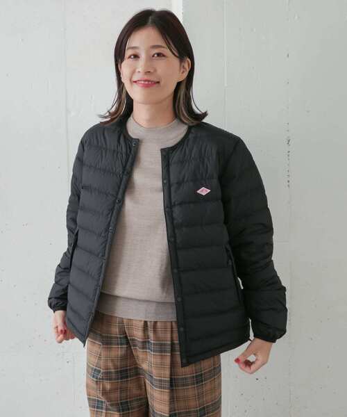 DANTON（ダントン）の「DANTON　INNER DOWN CREW-NECK JACKET（ダウンジャケット/コート・レディース・ホワイト/ネイビー/グレー/ブラック/ベージュ/イエロー・MEDIUM）」の18枚目の写真