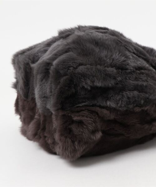 LOWELL things(ロウェル シングス)の「Relay/レッキスドロスト巾着ファーBAG(ショルダーバッグ・レディース・イエロー/ブルー/アイボリー/スミクロ・フリー)」の11枚目の写真