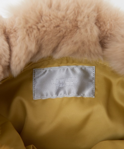 LOWELL things(ロウェル シングス)の「Relay/レッキスドロスト巾着ファーBAG(ショルダーバッグ・レディース・イエロー/ブルー/アイボリー/スミクロ・フリー)」の22枚目の写真