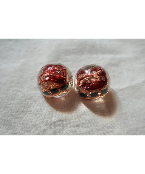 tone(トーン)の「【hazeleyes】storyseries ヴィンテージレジンピアス(MA)(ピアス(両耳用)・レディース・ダークグリーン/パープル/ブラウン/レッド/チェリーレッド/パープル系1/グリーン/シルバー・FREE)」の8枚目の写真