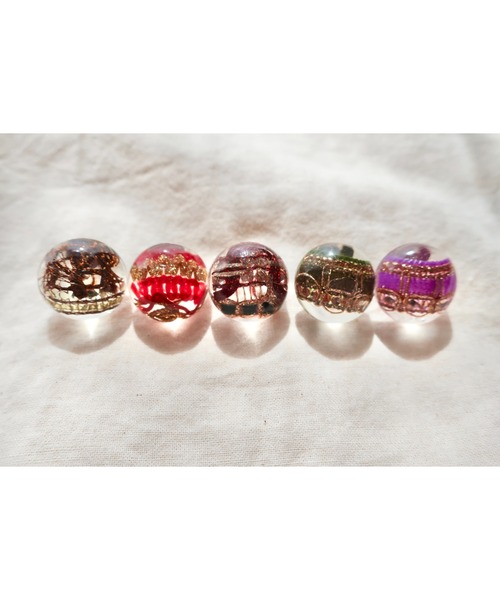 tone(トーン)の「【hazeleyes】storyseries ヴィンテージレジンピアス(MA)(ピアス(両耳用)・レディース・ダークグリーン/パープル/ブラウン/レッド/チェリーレッド/パープル系1/グリーン/シルバー・FREE)」の19枚目の写真