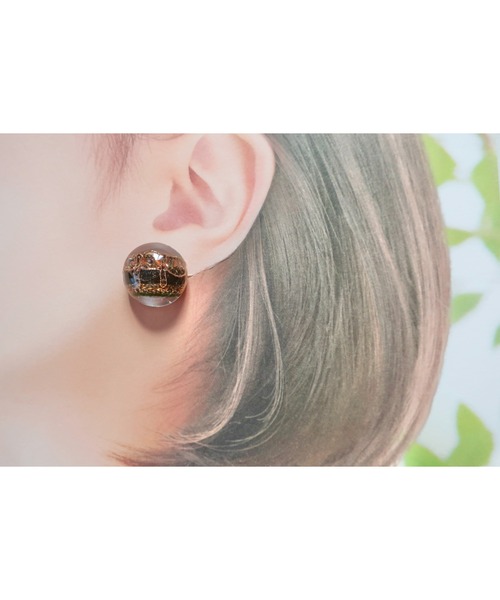 tone(トーン)の「【hazeleyes】storyseries ヴィンテージレジンピアス(MA)(ピアス(両耳用)・レディース・ダークグリーン/パープル/ブラウン/レッド/チェリーレッド/パープル系1/グリーン/シルバー・FREE)」の16枚目の写真