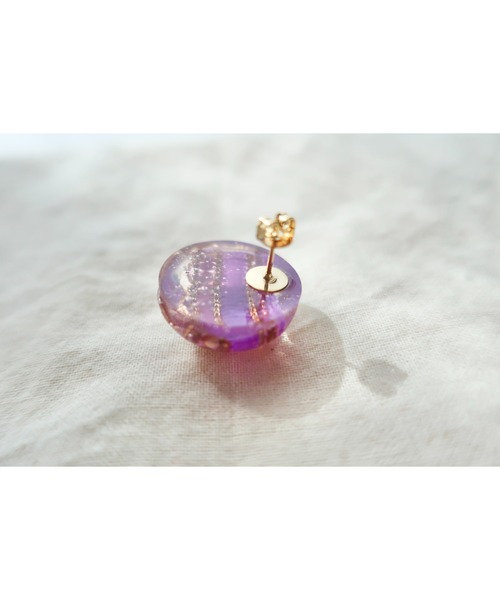 tone(トーン)の「【hazeleyes】storyseries ヴィンテージレジンピアス(MA)(ピアス(両耳用)・レディース・ダークグリーン/パープル/ブラウン/レッド/チェリーレッド/パープル系1/グリーン/シルバー・FREE)」の12枚目の写真
