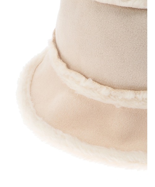 Green　Parks（グリーンパークス）の「・ムートンリバーシブルハット＊（ハット・レディース・ブラック/アイボリー/カーキ・FREE）」の16枚目の写真