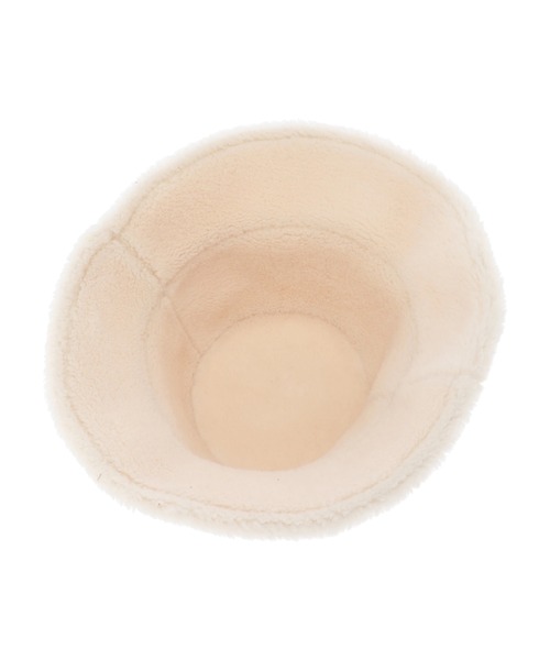 Green　Parks（グリーンパークス）の「・ムートンリバーシブルハット＊（ハット・レディース・ブラック/アイボリー/カーキ・FREE）」の13枚目の写真