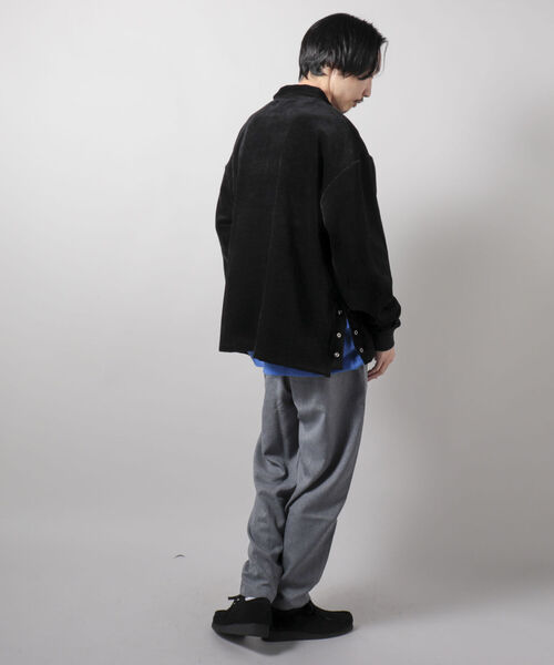 GLOSTER(グロスター)の「【GLOSTER/グロスター】ベロアポロ ロングスリーブ サイドスリット(ポロシャツ・メンズ・ワイン/ブラック/グレー・MEDIUM/LARGE)」の18枚目の写真