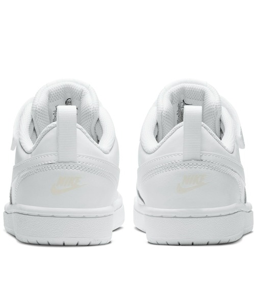 NIKE（ナイキ）の「NIKE/ナイキ COURT BOROUGH LOW コートバーロウ　ゴムひも ベルクロ BQ5451（スニーカー・キッズ・ブラック×グレー/グレー×ピンク/ホワイト×ネイビー/ホワイト×ホワイト・17.0cm/18.0cm/19.0cm/20.0cm/22.0cm/21.0cm）」の9枚目の写真