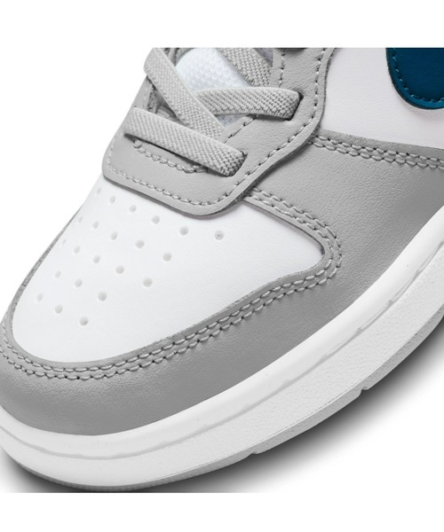 NIKE（ナイキ）の「NIKE/ナイキ COURT BOROUGH LOW コートバーロウ　ゴムひも ベルクロ BQ5451（スニーカー・キッズ・ブラック×グレー/グレー×ピンク/ホワイト×ネイビー/ホワイト×ホワイト・17.0cm/18.0cm/19.0cm/20.0cm/22.0cm/21.0cm）」の11枚目の写真