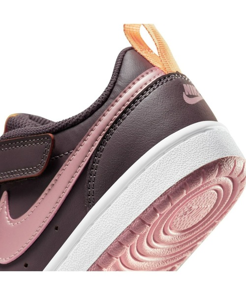 NIKE（ナイキ）の「NIKE/ナイキ COURT BOROUGH LOW コートバーロウ　ゴムひも ベルクロ BQ5451（スニーカー・キッズ・ブラック×グレー/グレー×ピンク/ホワイト×ネイビー/ホワイト×ホワイト・17.0cm/18.0cm/19.0cm/20.0cm/22.0cm/21.0cm）」の17枚目の写真