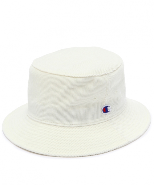 green label relaxing（グリーンレーベルリラクシング）の「[チャンピオン] CＨAMPION CORDUROYバケットハット ◆（ハット・メンズ・ホワイト/ブラック/ダークグリーン/ネイビー・フリー）」の2枚目の写真