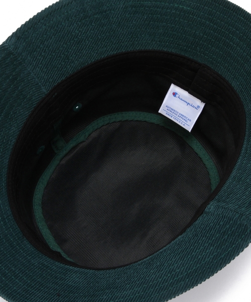 green label relaxing（グリーンレーベルリラクシング）の「[チャンピオン] CＨAMPION CORDUROYバケットハット ◆（ハット・メンズ・ホワイト/ブラック/ダークグリーン/ネイビー・フリー）」の8枚目の写真