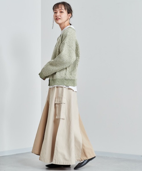 cepo（セポ）の「２WAYニットカーデ　柄アソート（カーディガン/ボレロ・レディース・グレー/オフホワイト/ホワイト系その他/グリーン・M）」の22枚目の写真