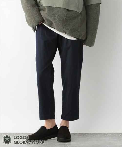 GLOBAL WORK(グローバルワーク)の「LOGOS*GWテーパーパンツ/236218(その他パンツ・メンズ・ネイビー/カーキ・SMALL/MEDIUM/LARGE)」の1枚目の写真