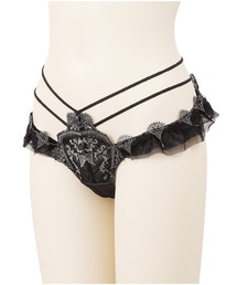 ランジェリアム ＊クラシックジュエリー ブラ &ショーツ セット ブラック LINGERIEAM（ランジェリアム）の「クラシックジュエリー