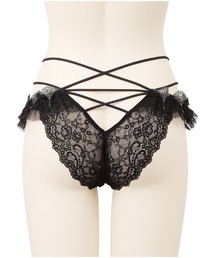 ランジェリアム ＊クラシックジュエリー ブラ &ショーツ セット ブラック LINGERIEAM（ランジェリアム）の「クラシックジュエリー
