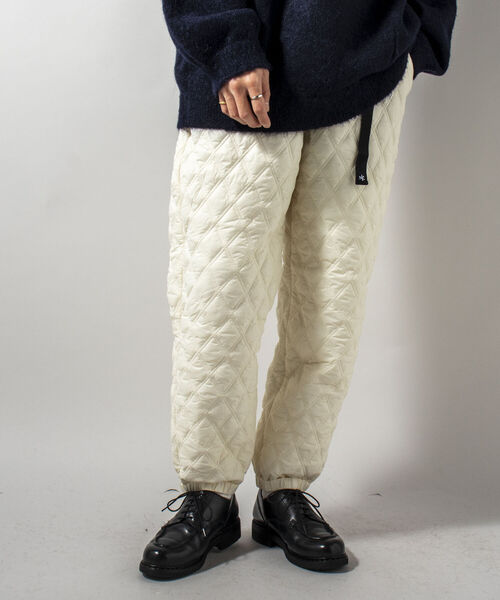 GLOSTER(グロスター)の「【GLOSTER/グロスター】PUFFER WARM PANTS 中綿イージーパンツ(その他パンツ・メンズ・ブラック/オフホワイト/オリーブ・MEDIUM/LARGE)」の2枚目の写真