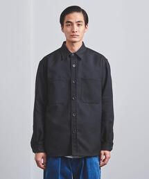 【新品】UNITED ARROWSポリエステルウール カルゼ ルーズCPOシャツ UNITED ARROWS＞ ポリエステル ツイード CPO シャツ