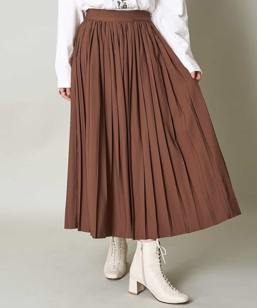 A de a.v.v（アードアー・ヴェ・ヴェ）の「（SET UP対応）ボリュームプリーツスカート（スカート・レディース・ブラック/ブラウン/グリーン・38/36）」の12枚目の写真