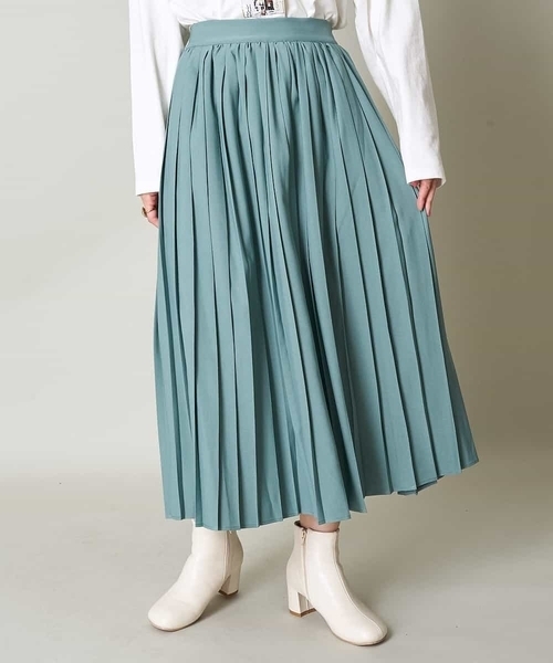 A de a.v.v（アードアー・ヴェ・ヴェ）の「（SET UP対応）ボリュームプリーツスカート（スカート・レディース・ブラック/ブラウン/グリーン・38/36）」の13枚目の写真