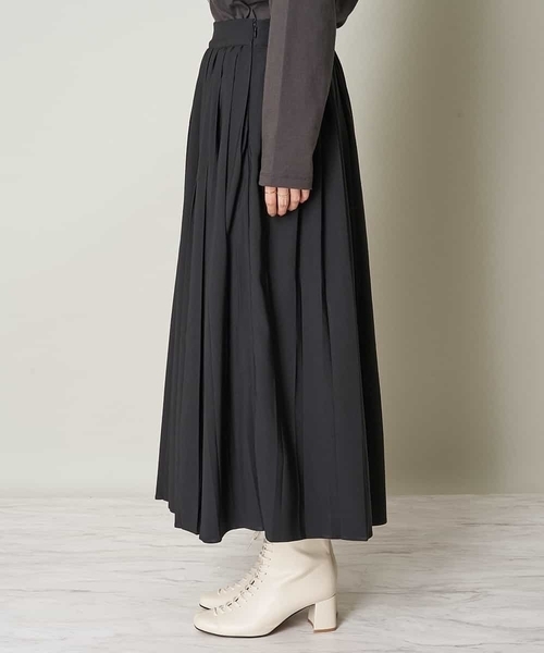 A de a.v.v（アードアー・ヴェ・ヴェ）の「（SET UP対応）ボリュームプリーツスカート（スカート・レディース・ブラック/ブラウン/グリーン・38/36）」の15枚目の写真