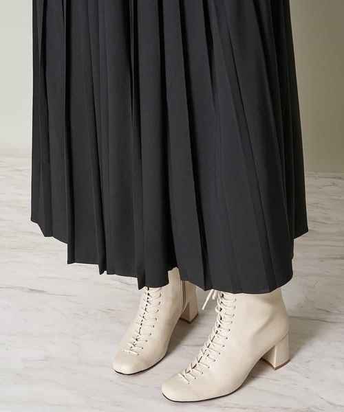 A de a.v.v（アードアー・ヴェ・ヴェ）の「（SET UP対応）ボリュームプリーツスカート（スカート・レディース・ブラック/ブラウン/グリーン・38/36）」の19枚目の写真