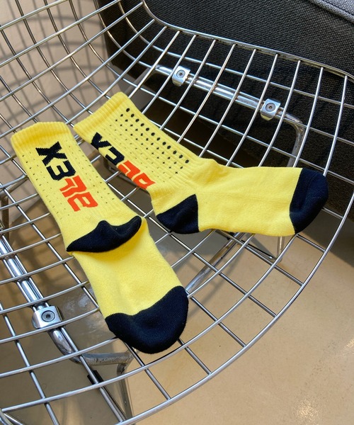 AlexanderLeeChang（アレキサンダーリーチャン）の「AlexanderLeeChang アレキサンダーリーチャン / ELECT SOCKS エレクトグラフィックソックス 靴下 / AC052203（ソックス/靴下・メンズ・ホワイト/イエロー系その他/ブラック・FREE）」の14枚目の写真