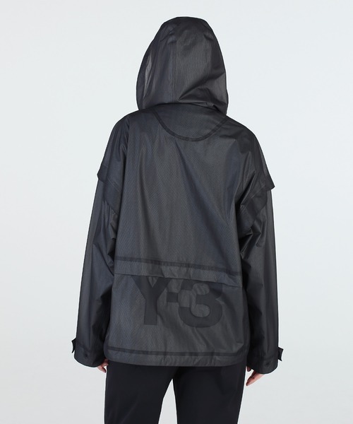 ワイスリーY-3 ナイロンフーディブラック レディース Y-3（ワイスリー）の「W CLASSIC (TERREX) SHEER NYLON