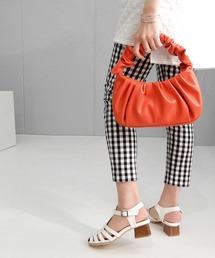 minia | ギャザーハンドルバッグ　◇(ハンドバッグ)