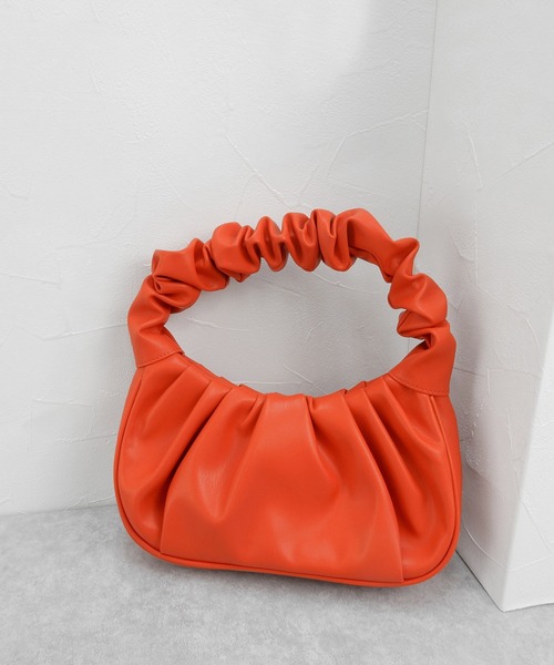 minia（ミニア）の「ギャザーハンドルバッグ　◇（ハンドバッグ・レディース・ブラック/グリーン/オレンジ・FREE）」の12枚目の写真