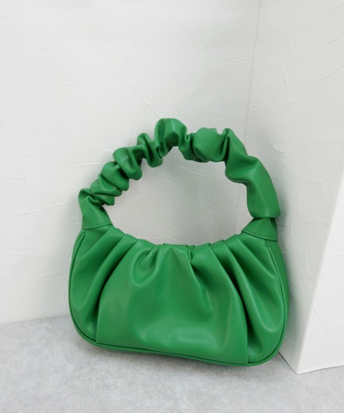 minia（ミニア）の「ギャザーハンドルバッグ　◇（ハンドバッグ・レディース・ブラック/グリーン/オレンジ・FREE）」の20枚目の写真