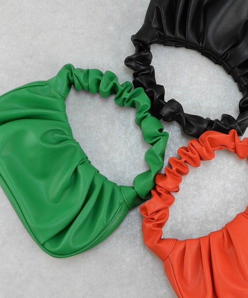 minia（ミニア）の「ギャザーハンドルバッグ　◇（ハンドバッグ・レディース・ブラック/グリーン/オレンジ・FREE）」の19枚目の写真