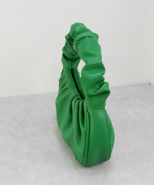 minia（ミニア）の「ギャザーハンドルバッグ　◇（ハンドバッグ・レディース・ブラック/グリーン/オレンジ・FREE）」の9枚目の写真