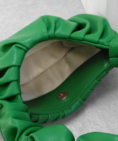 minia（ミニア）の「ギャザーハンドルバッグ　◇（ハンドバッグ・レディース・ブラック/グリーン/オレンジ・FREE）」の15枚目の写真