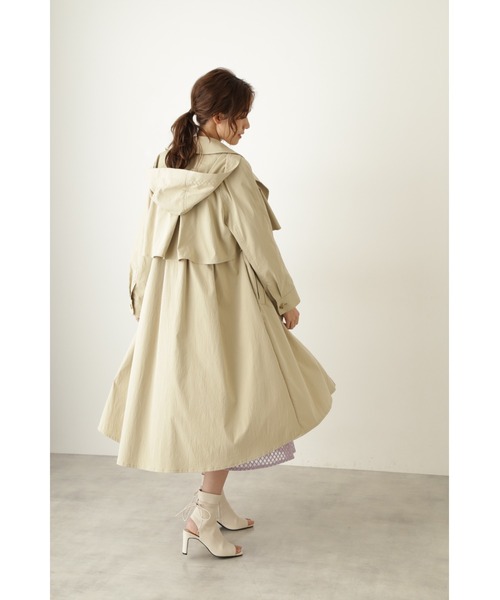 JILL STUART（ジルスチュアート）の「◆オリーブコート（トレンチコート・レディース・ベージュ/パープル・MEDIUM/SMALL）」の15枚目の写真
