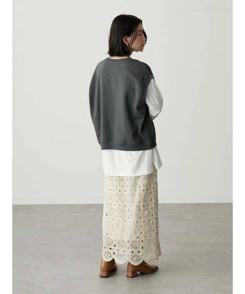 AMERICAN HOLIC（アメリカンホリック）の「SET ロゴ裏毛ベスト+カットプルオーバー2（Tシャツ/カットソー・レディース・チャコールグレー・M/L）」の16枚目の写真